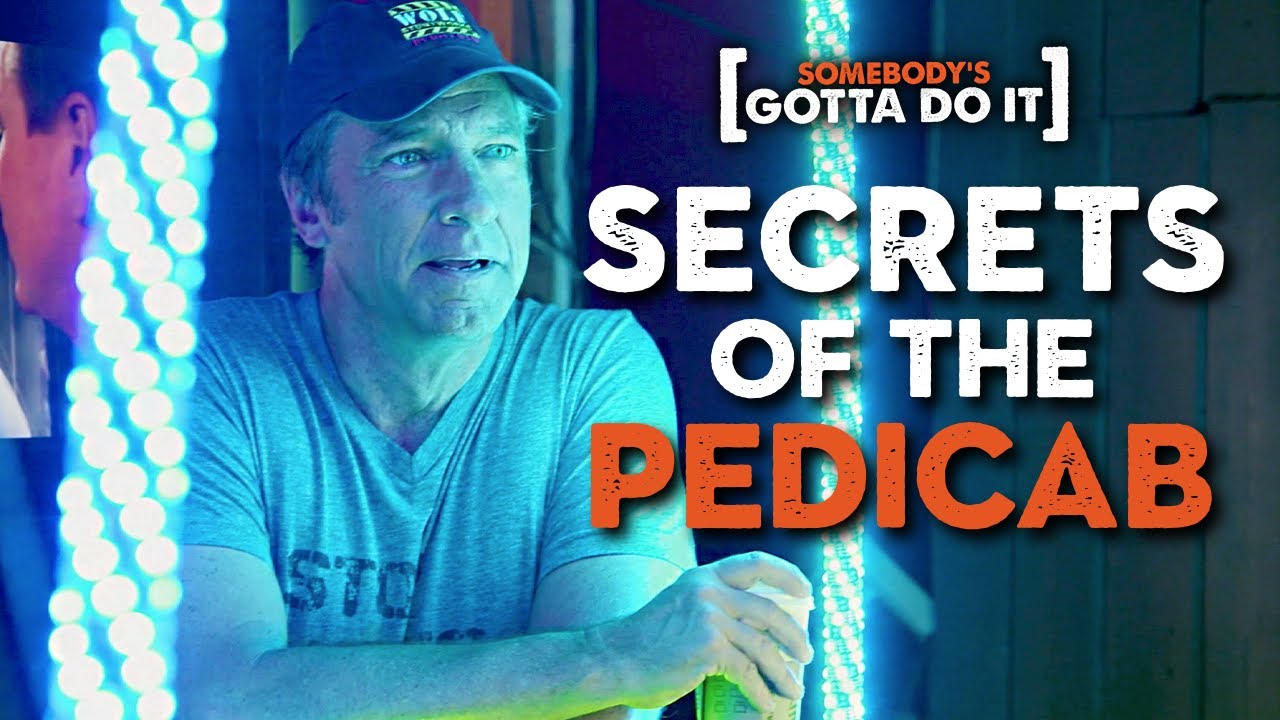 Mike Rowe in the Somebody's Gotta Do It pedicab episode