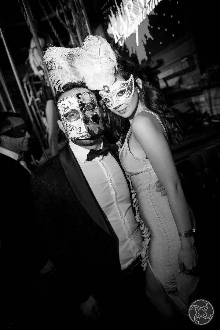 Ali Horuz at a masquerade gala